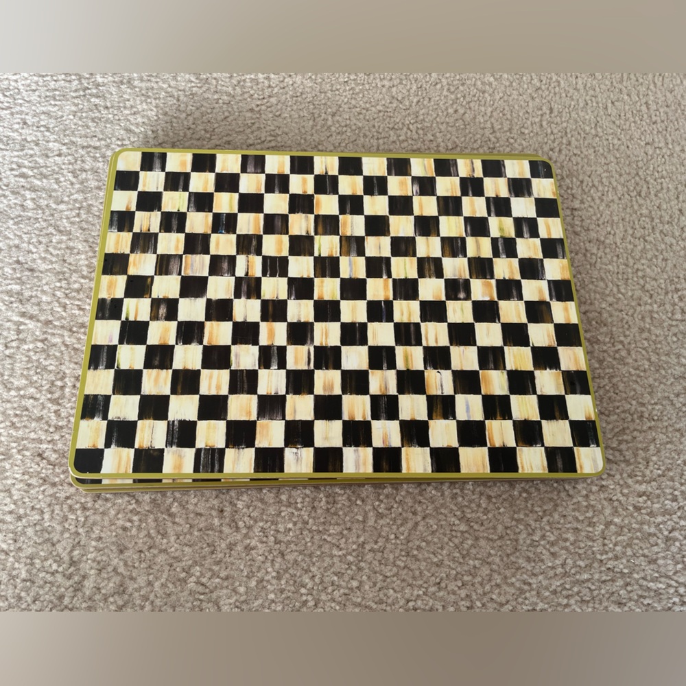 Mackenzie Childs Courtly Checkered Placemats set of 6